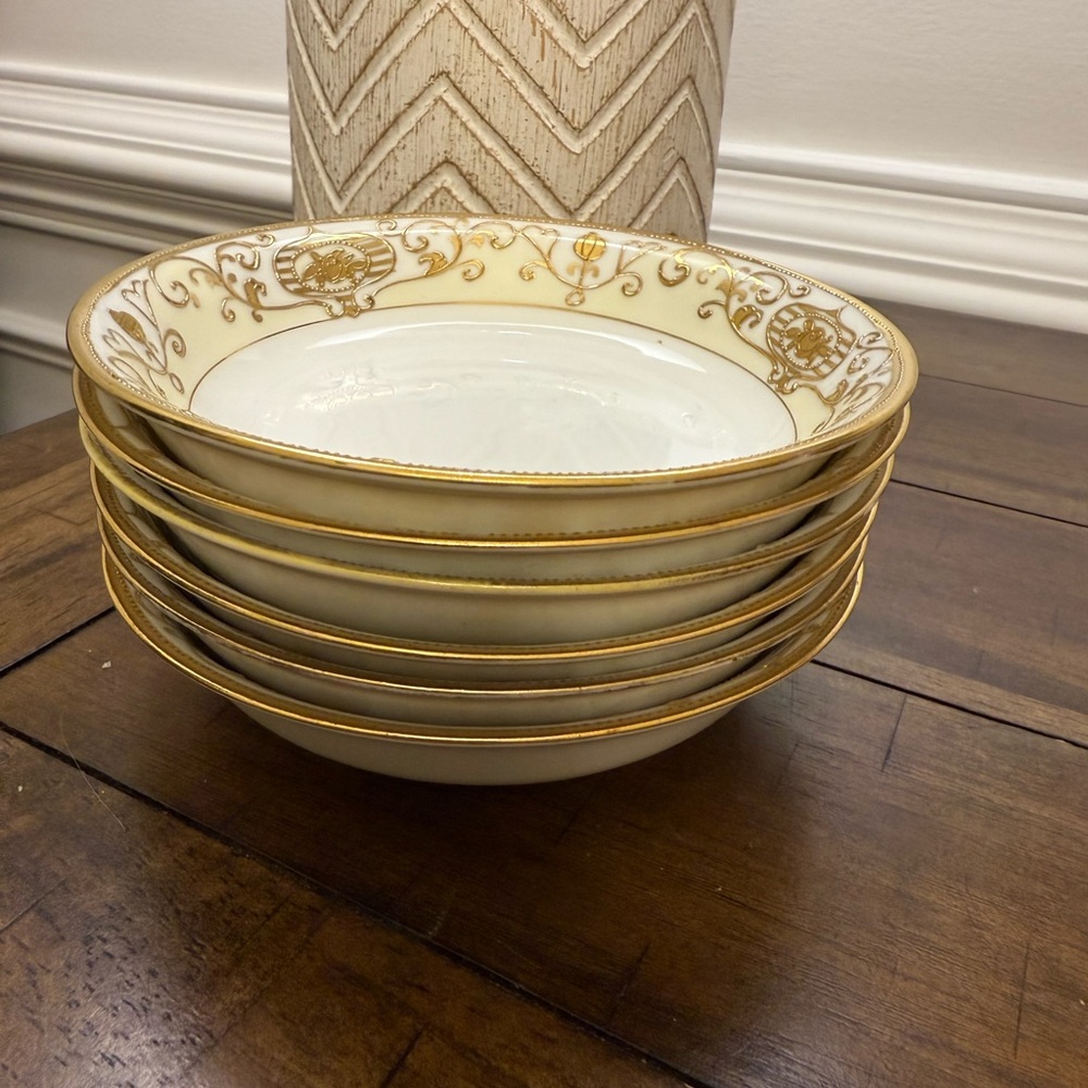 VINTAGE Nippon Dessert Plates set of 6